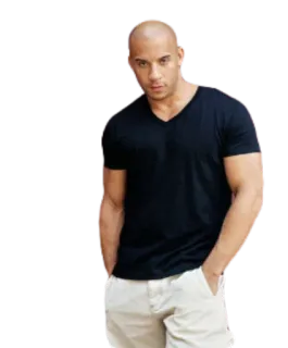 😐 Vin Diesel acteur, célébrité, chauve, homme telegram sticker