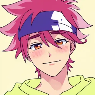 😊 Akagi Anime, Bonito, Fanart, Ilustração, Cabelo rosa telegram sticker
