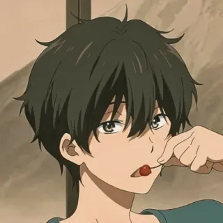 🧊 anime, boy, cherry, portrait, casual telegram sticker