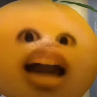🍊 Annoying Orange annoying orange, fruit, cartoon, comedy, character telegram sticker