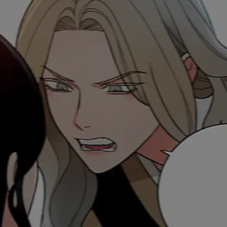 😡 Anime, Desenho animado, Expressão, Retrato, Personagem, Cabelo loiro, Pessoa telegram sticker