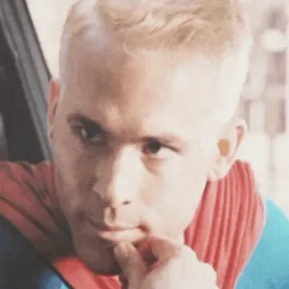 🔮 superhero, Ryan Reynolds, Superman, cosplay telegram sticker
