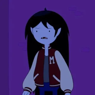 🖤 Marceline Adventure Time Marceline, Adventure Time, cartoon, vampire, anime whatsapp sticker
