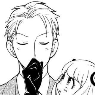 ☕️ Loid Forger Spy x Family Anime, Spia, Famiglia, Fumetto telegram sticker