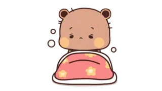 🍩 süß, Bär, Cartoon, Tier, entzückend, kawaii telegram sticker