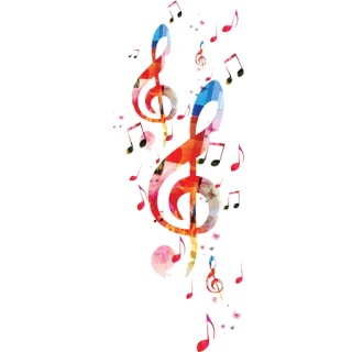 🎵 música, nota, clave de sol, colorido, clave, musical telegram sticker