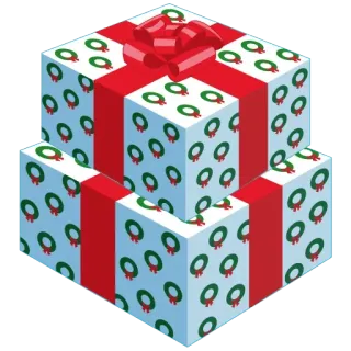 🎁 선물, 선물, 크리스마스, 포장, 휴일 telegram sticker