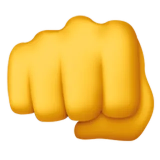 👊 주먹, 펀치, 이모지, 손 telegram sticker