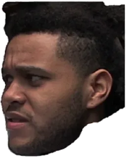 🤔 The Weeknd Musiker, Sänger, The Weeknd, Gesicht, Ausdruck, Promi whatsapp sticker