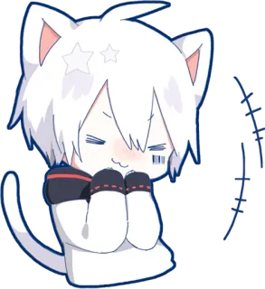 😂 アニメ, 猫, 可愛い, ステッカー, カワイイ whatsapp sticker