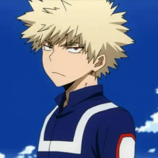 🎭 Katsuki Bakugo My Hero Academia Anime, Manga, Karakter, Katsuki Bakugo, My Hero Academia, Marah, Serius telegram sticker