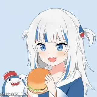 😋 Gawr Gura Hololive whatsapp sticker