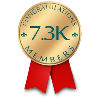 ⚜️ CONGRATULATIONS 7.3K MEMBERS congratulations, members, achievement, success, celebration, milestone telegram sticker