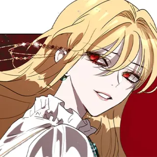 ♦️ donna, bionda, anime, femmina, illustrazione telegram sticker