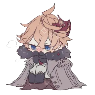 😔 Tartaglia Genshin Impact Anime, Chibi, Mignon, Fanart, Tartaglia, Genshin Impact whatsapp sticker