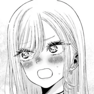 😳 Anime, Manga, Personnage, Expression, Rougeur, Fille telegram sticker