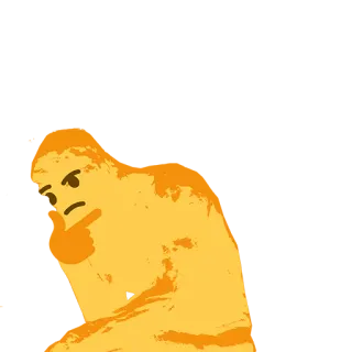 🤔 thinking, pondering, doubt, expression, confusion, contemplation telegram sticker