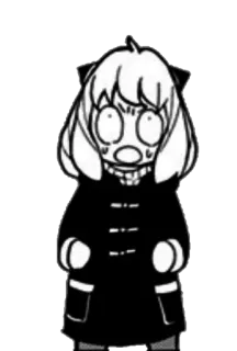 😨 Anya Forger Spy x Family anya, spy x family, anime, manga, gracioso, meme telegram sticker