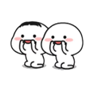 👥 cute, kawaii, cartoon, funny, emoji, sticker, happy telegram sticker