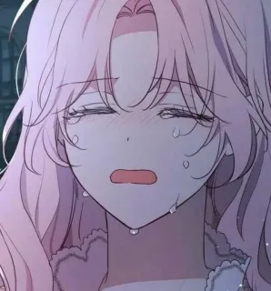 😭 плач, грустный, расстроенный, аниме, манга, девушка whatsapp sticker
