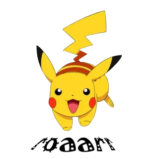 😳 Pikachu pokemon, pikachu, desenho animado, animal, amarelo whatsapp sticker