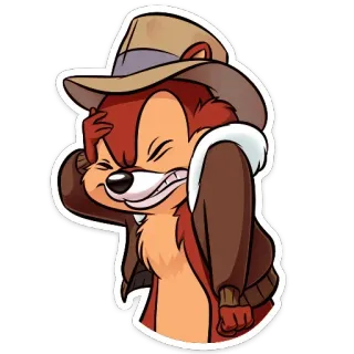 🤦‍♀️ Dale chipmunk, cartoon, disney, chip and dale, exasperated telegram sticker