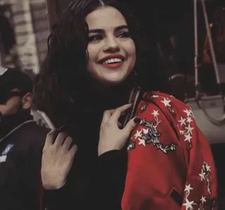 😂 Selena Gomez Selena Gomez, zangeres, actrice, beroemdheid, portret telegram sticker