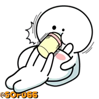 🍼 @SORD66 dibujo animado, bebé, comiendo, biberón, monigote telegram sticker