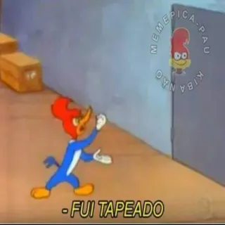 😩 Woody Woodpecker FUI TAPEADO cartoon, woody woodpecker, funny, tapeado, animation telegram sticker