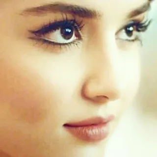 👀 Frau, Schönheit, Make-up, Porträt, Gesicht, Augen, Eyeliner, Nahaufnahme telegram sticker