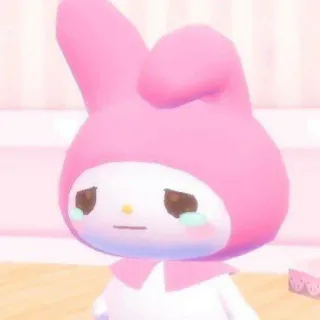 🥺 My Melody 마이멜로디, 산리오, 만화, 카와이, 귀여운, 캐릭터 telegram sticker