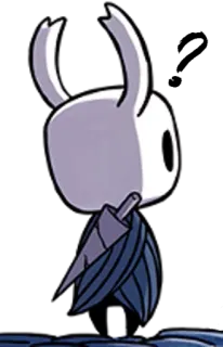 🤔 The Knight Hollow Knight Hollow Knight, El Caballero, Videojuego, Personaje, Espada, Arma, Antagonista telegram sticker