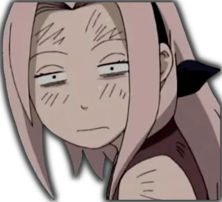 🤦‍♀️ Sakura Naruto anime, sakura, naruto, funny, cartoon telegram sticker
