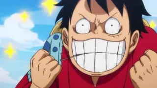 🤩 Monkey D. Luffy One Piece Anime, One Piece, Ruffy, Monkey D. Ruffy, Cartoon, Sticker telegram sticker