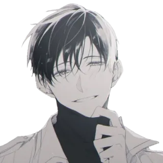 🪁 อนิเมะ, มังงะ, ตัวละคร, ผู้ชาย, ศิลปะ telegram sticker