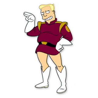 😉 Zapp Brannigan Futurama Cartone animato, Futuristico, Capitano, Spazio, Comandante telegram sticker