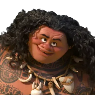 😌 Maui Moana disney, animiert, film, held, halbgott whatsapp sticker