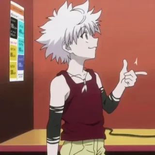 😌 Killua Zoldyck Hunter x Hunter Killua, Anime, Hunter x Hunter, Cartoon, Kind telegram sticker