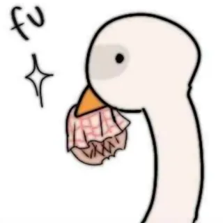 🦢 fu oie, oiseau, offensant, juron, mème, animal whatsapp sticker