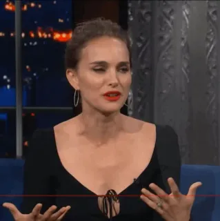 🍄 Natalie Portman Natalie Portman, atriz, talk show, mulher, celebridade telegram sticker