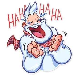 😂 HAHA HA HA lachen, cartoon, lustig, lacht, haha, fröhlich telegram sticker