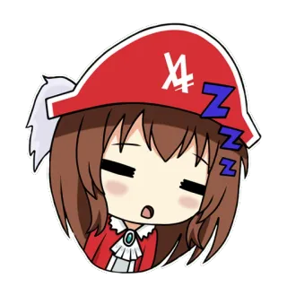 😴 Z Anime, Sono, Desenho animado, Fofo, Dormindo, Personagem whatsapp sticker