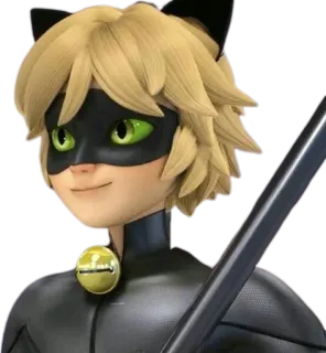 😺 Cat Noir Miraculous Ladybug Cat Noir, Miraculous Ladybug, Cartoon, Animation, Superheld telegram sticker