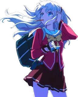 💨 Nao Tomori Charlotte Anime, Estudante, Personagem, Nao Tomori, Charlotte telegram sticker