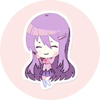 💜 Chibi, Anime, Dễ thương, Kawaii, Manga, Sticker telegram sticker