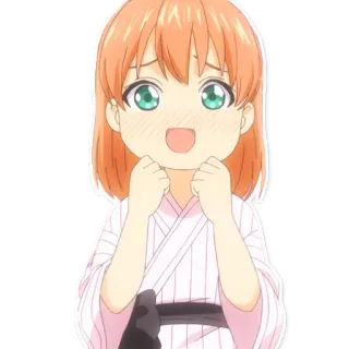 😍 anime, girl, cute, character, kimono telegram sticker