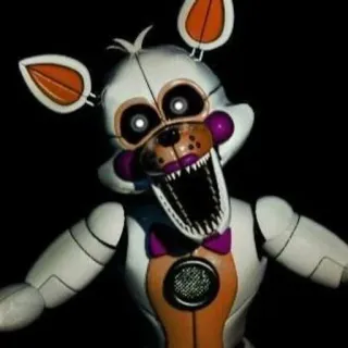 🌟 Lolbit Five Nights at Freddy's lolbit, fnaf, terror, animatrónico, miedo, videojuego telegram sticker