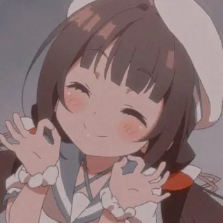 ✨ アニメ, 女の子, 可愛い, セーラー服, イラスト telegram sticker