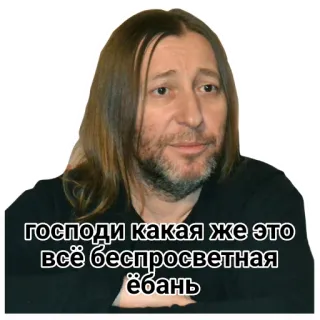 😰 господи какая же это всё беспросветная ёбань rosyjski, ekspresja, irytacja, frustracja telegram sticker