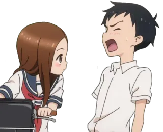 😨 Anime, Casal, Uniforme escolar, Fofo, Garota, Garoto telegram sticker